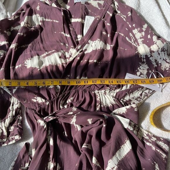 YOUNG FABULOUS & BROKE Raine Tie Dye Wrap Dress - Picture 15 of 15